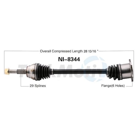 Surtrack Axle Cv Axle Shaft, Ni-8344 NI-8344
